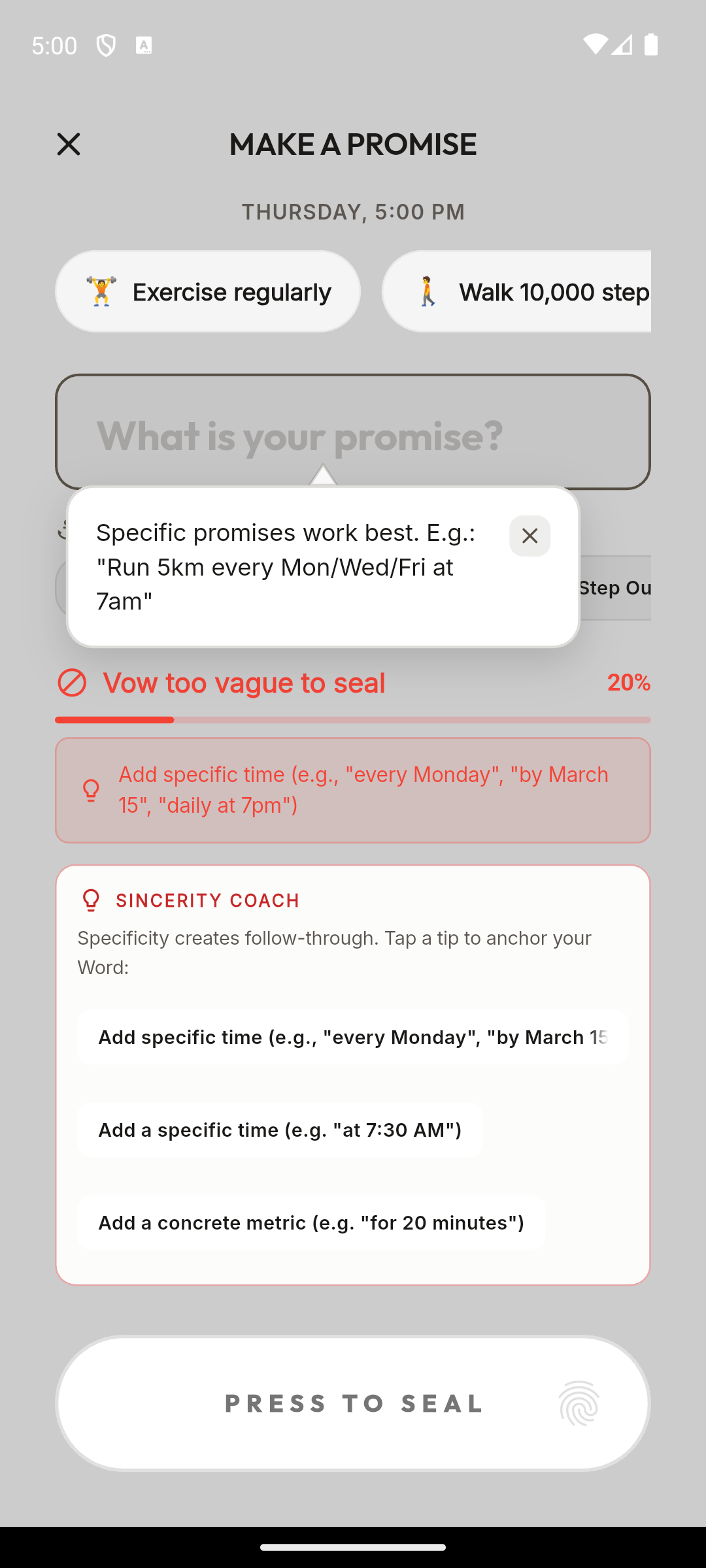 Search recall and time capsules